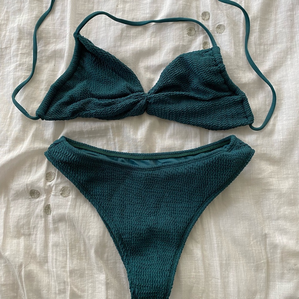 Elegant Teal Bikini Set